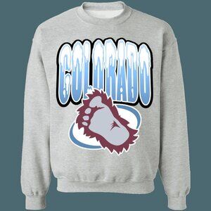 Vintage Colorado Avalanche Big Foot Crewneck Sweatshirt Retro NHL Colorado Shirt